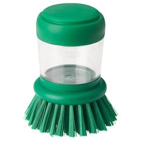 Dishwashing brush IKEA VIDEVECKMAL with dispenser light green